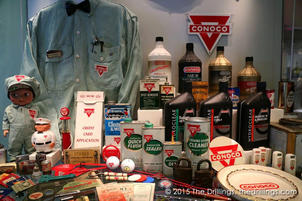 Conoco products and promotional items.